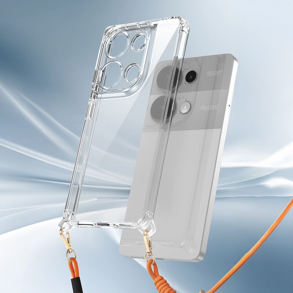 Xiaomi Redmi Note 13 Pro 4G Kılıf Airbagli Takılabilir Askı Aparatlı HEPTEKİLETİŞİM Snap Silikon Kapak