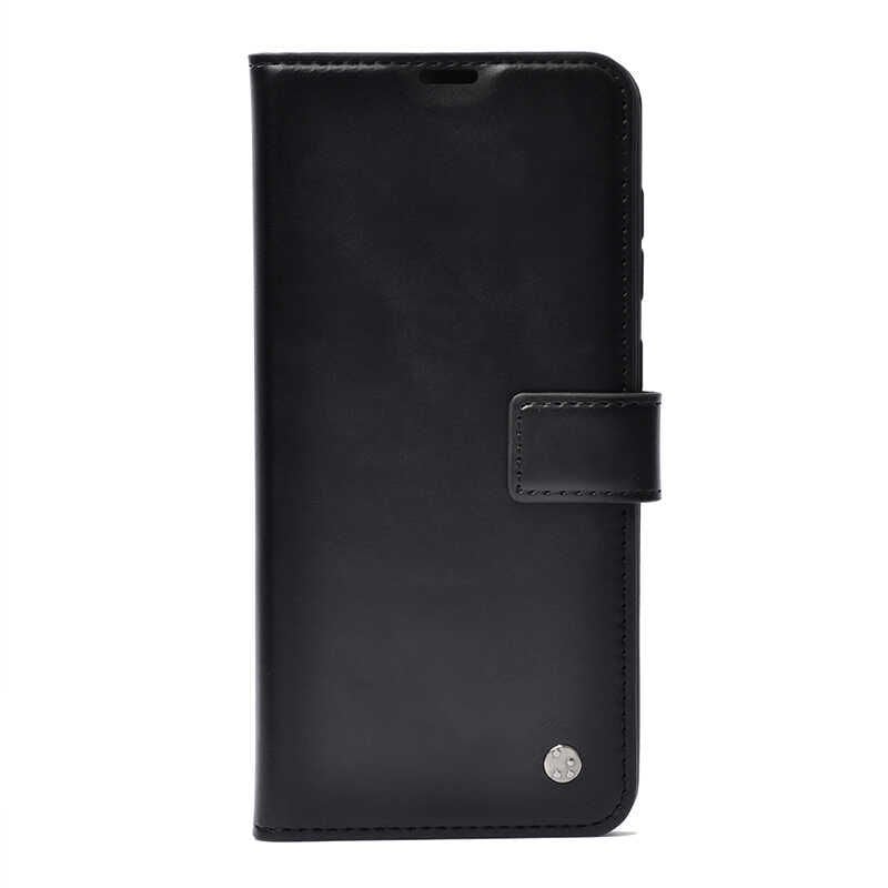 Realme C25 Kılıf Pu Deri Kapaklı Standlı Kartlıklı Bölmeli Deluxe Cüzdan Kahverengi