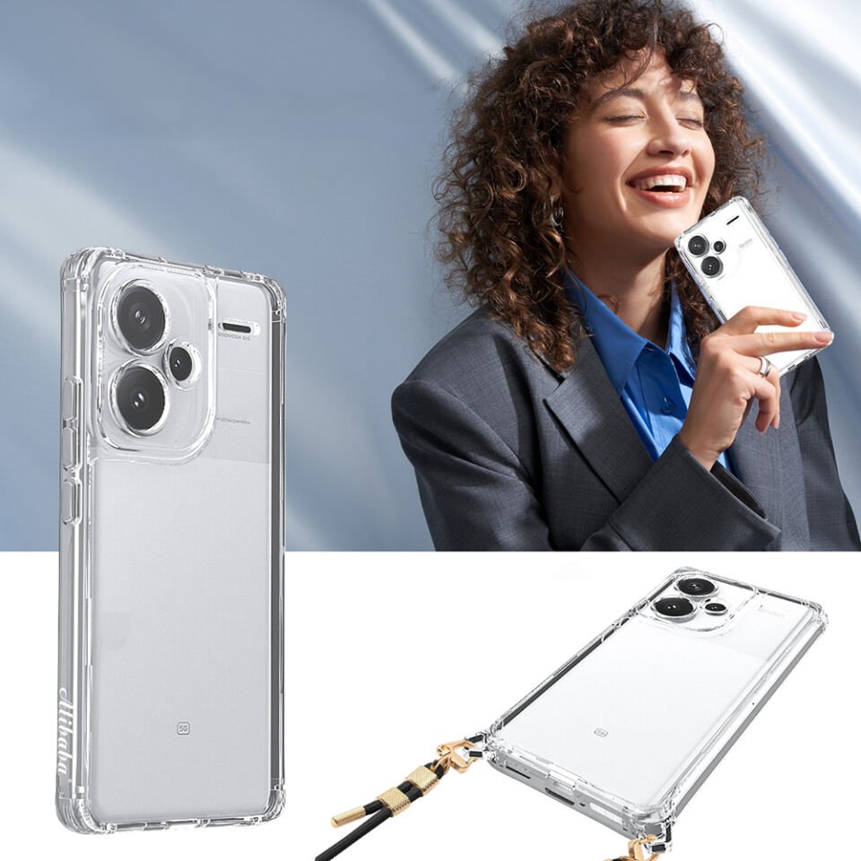 Xiaomi Redmi Note 13 Pro Plus 5G Kılıf Airbagli Takılabilir Askı Aparatlı HEPTEKİLETİŞİM Snap Silikon Kapak
