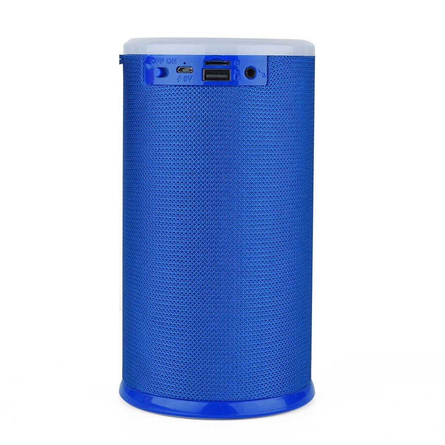 Bluetooth Speaker Hoparlör Renkli Led Lambalı 3 Boyutlu Ses Teknolojisi (TG-512) Siyah