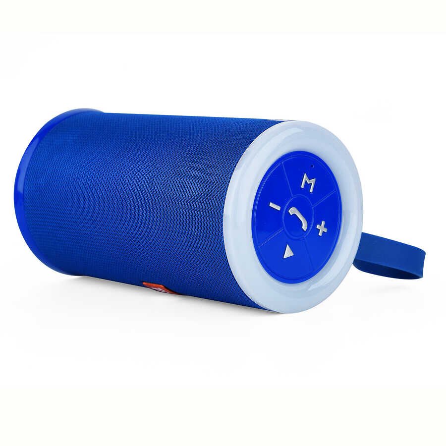 Bluetooth Speaker Hoparlör Renkli Led Lambalı 3 Boyutlu Ses Teknolojisi (TG-512) Kırmızı