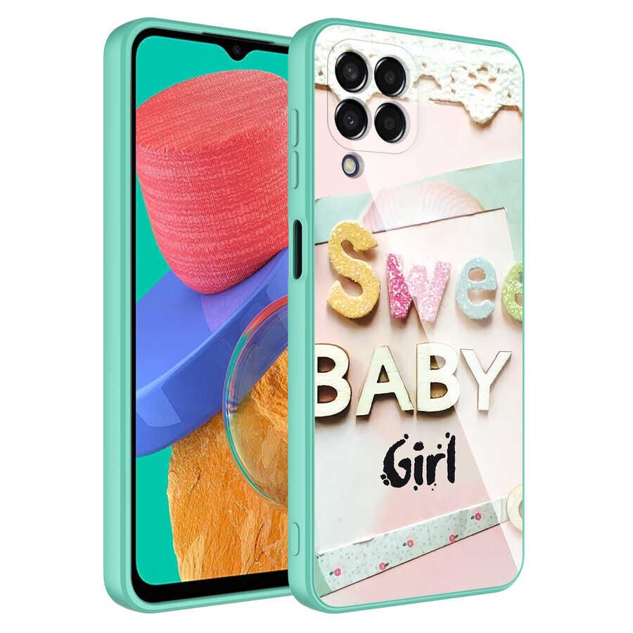 Samsung Galaxy M33 Kılıf Kamera Korumalı Desenli Sert Silikon HEPTEKİLETİŞİM Epoksi Kapak