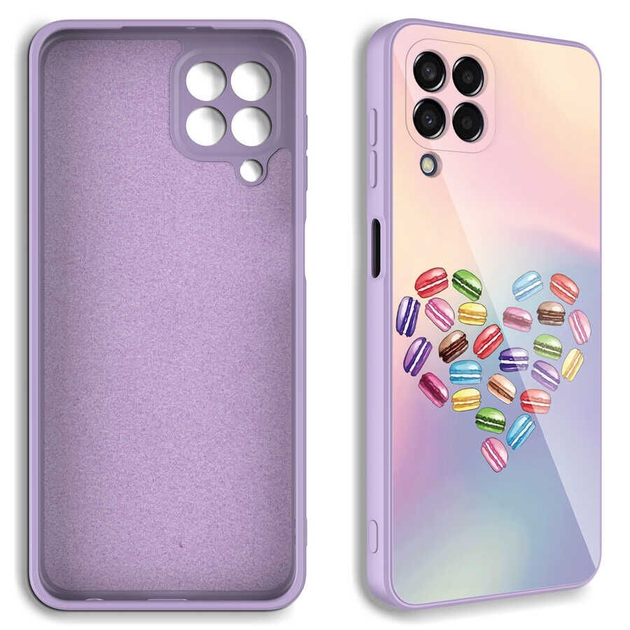 Samsung Galaxy M33 Kılıf Kamera Korumalı Desenli Sert Silikon HEPTEKİLETİŞİM Epoksi Kapak
