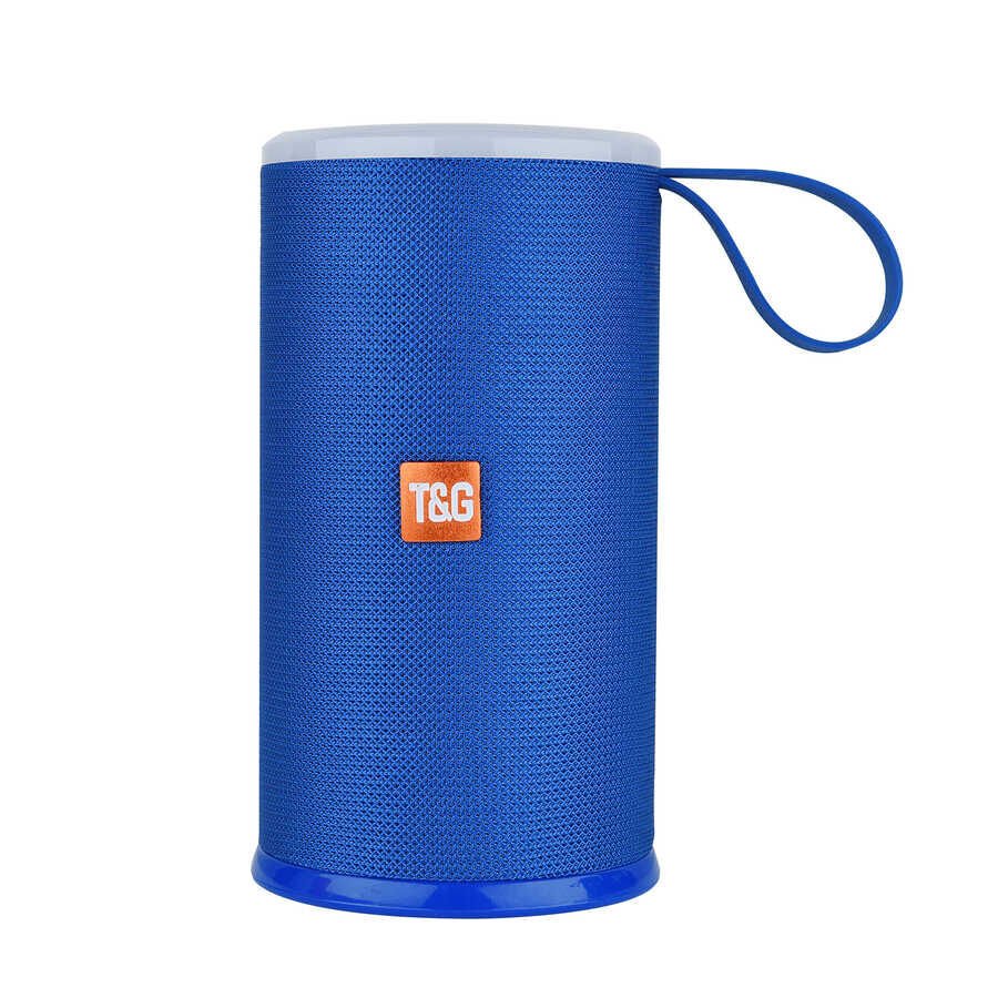 Bluetooth Speaker Hoparlör Renkli Led Lambalı 3 Boyutlu Ses Teknolojisi (TG-512) Gri