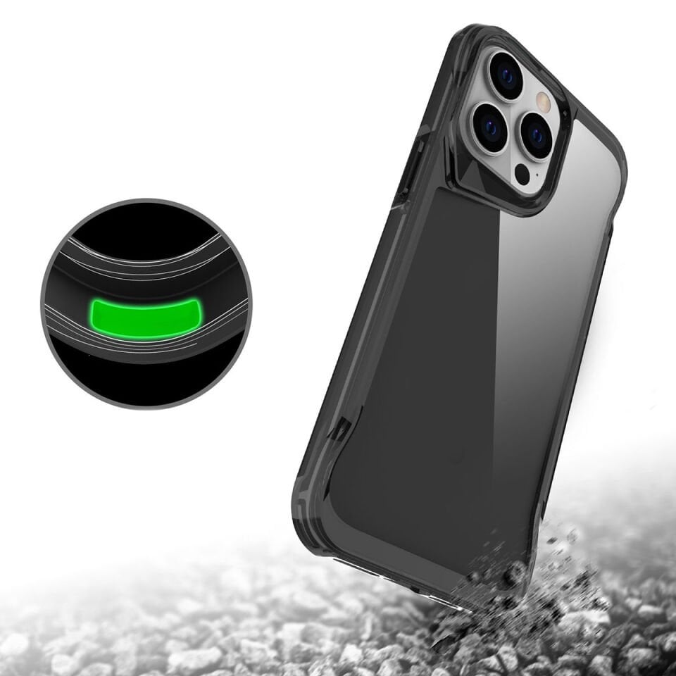 iPhone 15 Pro Kılıf Kamera Yükseltili Şeffaf Darbe Emici Ultra Koruma Sert Kapak (T-Max) Renksiz