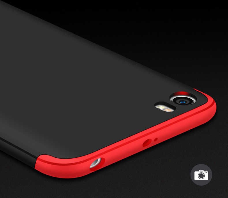 Xiaomi Mi 5s Kılıf 360 Tam Koruma Ön Ve Arka Sert Mika Kapak Orjinal Ays Gkk Kapak Rose Gold