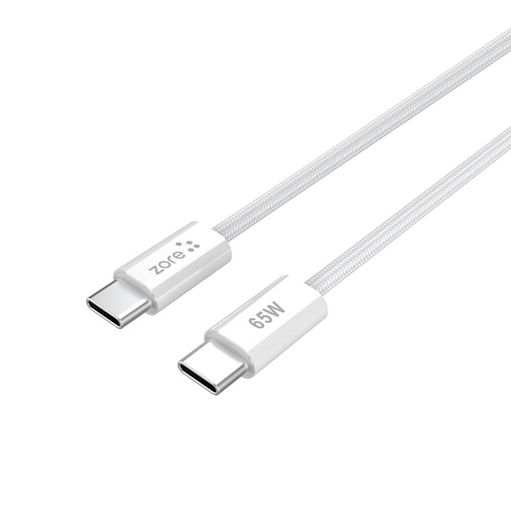 Vol Serisi Type-C to Type-C PD Şarj ve Data Kablosu 65W 3A 1 Metre Beyaz