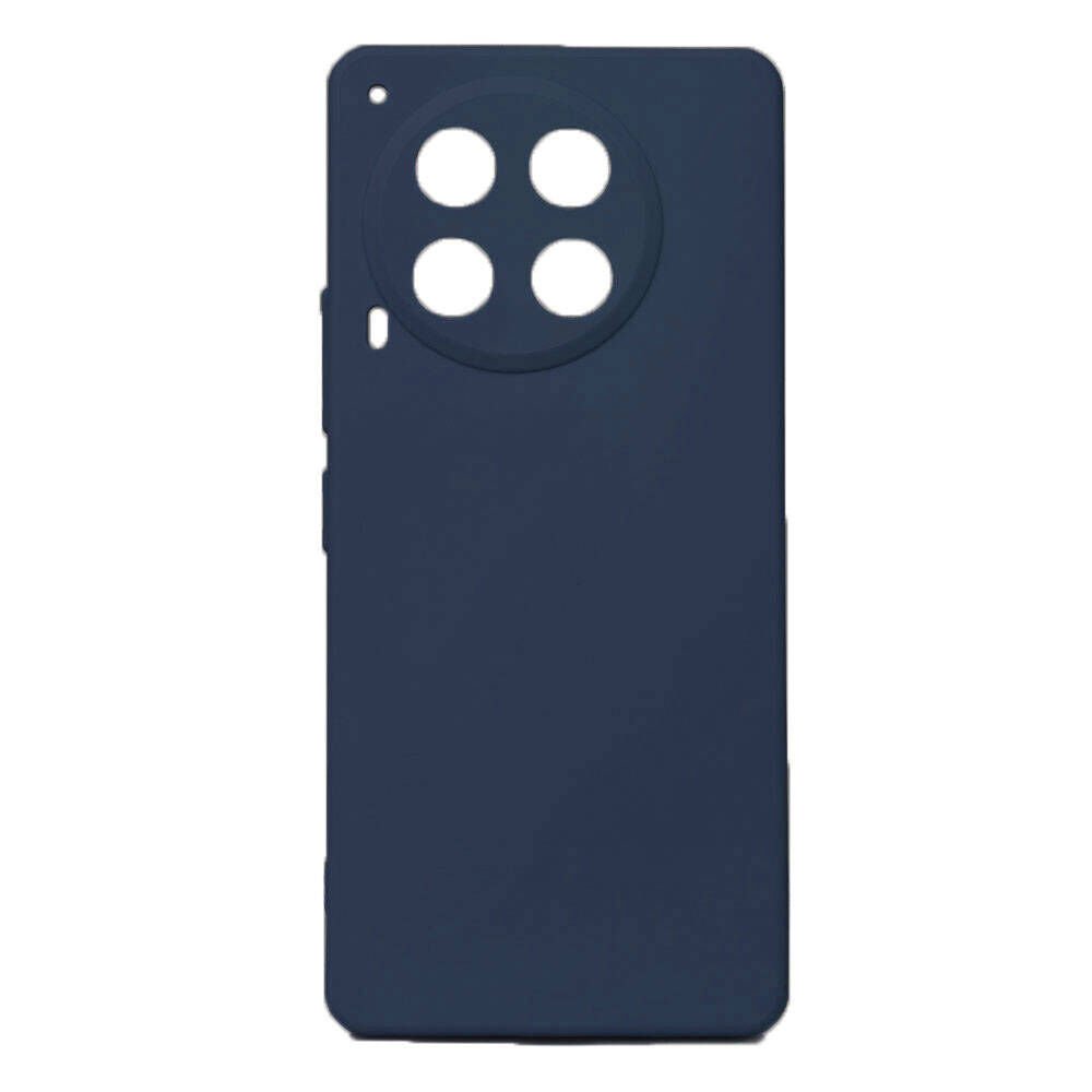 Tecno Camon 30 Kılıf Kamera Korumalı Esnek Renkli Silikon Kapak (Biye) Lacivert