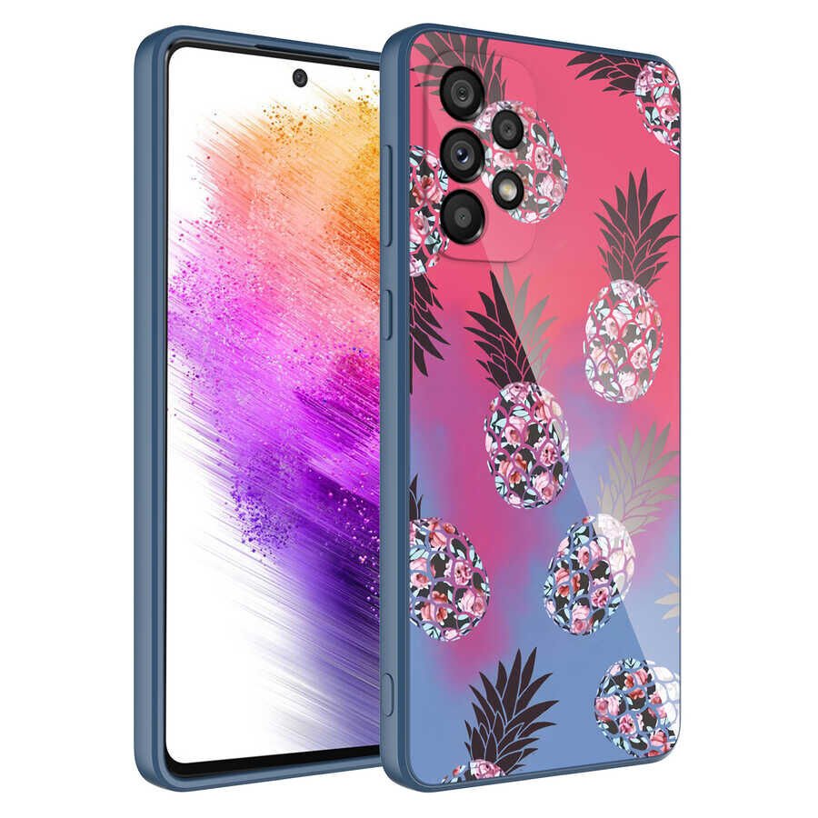Samsung Galaxy A52 Kılıf Kamera Korumalı Desenli Sert Silikon HEPTEKİLETİŞİM Epoksi Kapak