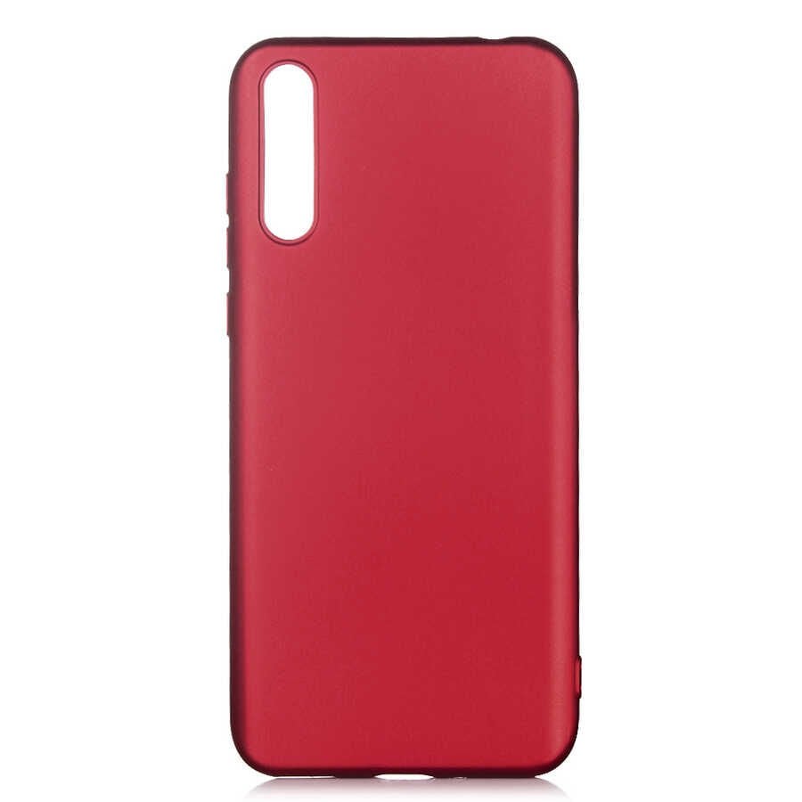 Huawei P Smart S (Y8P) Kılıf Yumuşak Dokulu Soft Esnek İnce Mat Renkli Silikon Kapak (PREMİER) Rose Gold