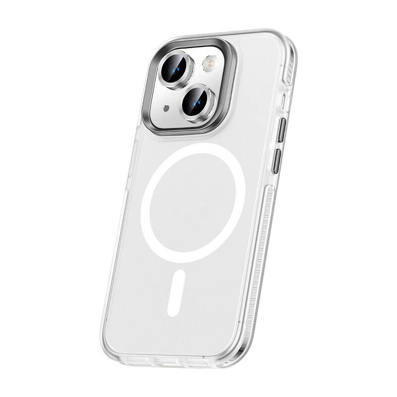 Apple iPhone 15 Plus Kılıf Airbagli Magsafe Wireless Şarj Özellikli Lens Koruyuculu HEPTEKİLETİŞİM Klaptika Kapak
