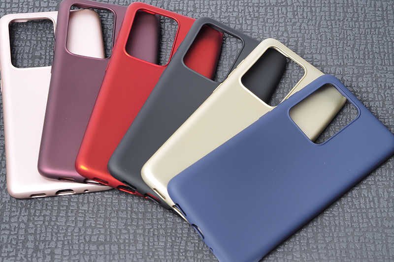 Samsung Galaxy S20 Ultra Kılıf Yumuşak Dokulu Soft Esnek İnce Mat Renkli Silikon Kapak (PREMİER) Saks Mavi