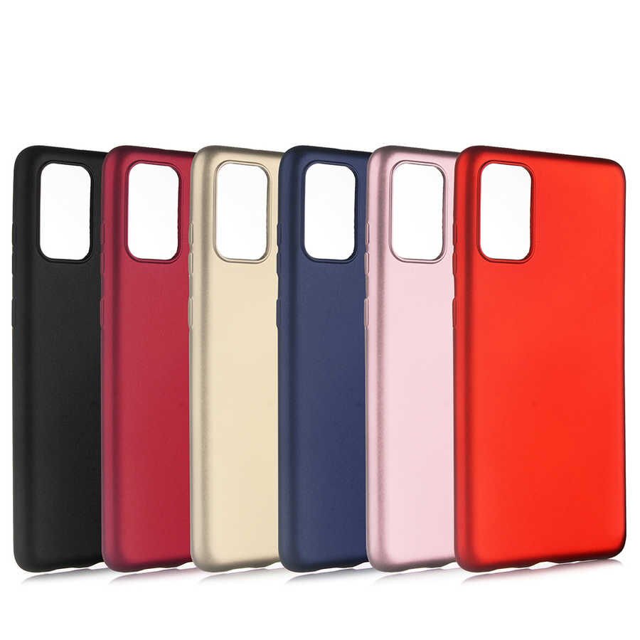 Samsung Galaxy S20 Ultra Kılıf Yumuşak Dokulu Soft Esnek İnce Mat Renkli Silikon Kapak (PREMİER) Saks Mavi
