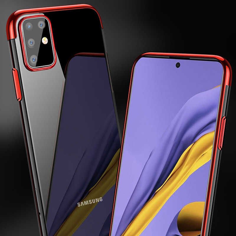 Samsung Galaxy S20 Plus Kılıf HEPTEKİLETİŞİM Dört Köşeli Lazer Silikon Kapak