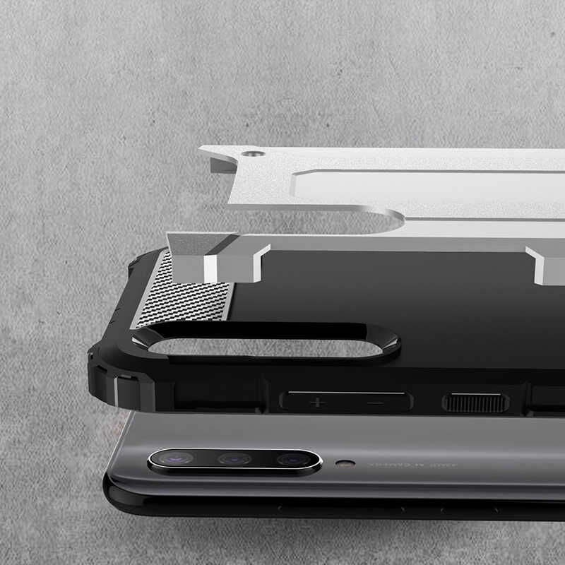 Xiaomi Mi A3 Kılıf Armor Köşe Korumalı Çift Katman Tank Zırh Kapak (CRASH) Siyah