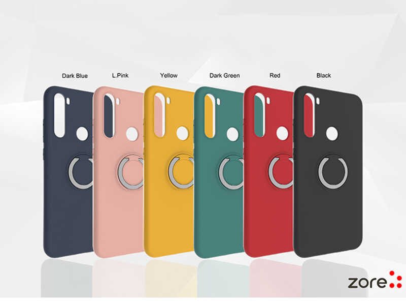 Xiaomi Redmi Note 8T Kılıf Mat Pastel Renkli Ultra İnce Yüzüklü Yumuşak Silikon Kapak (Plex) Koyu Yeşil