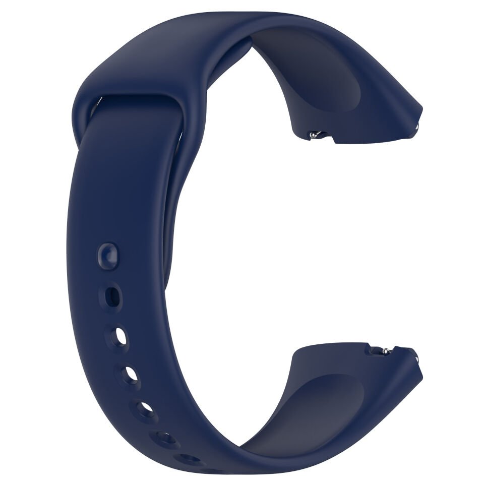 Xiaomi Redmi Watch 3 Active Silikon Kordon Delikli Metal Toka Tasarımlı (Klasik) Turkuaz