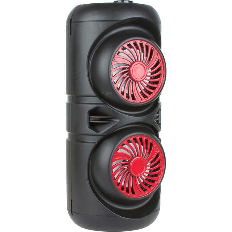 Bluetooth Speaker With FM Radio Hoparlör Gövde Kısmında Renkli Led Tasarım (ZQS-4221) Gri