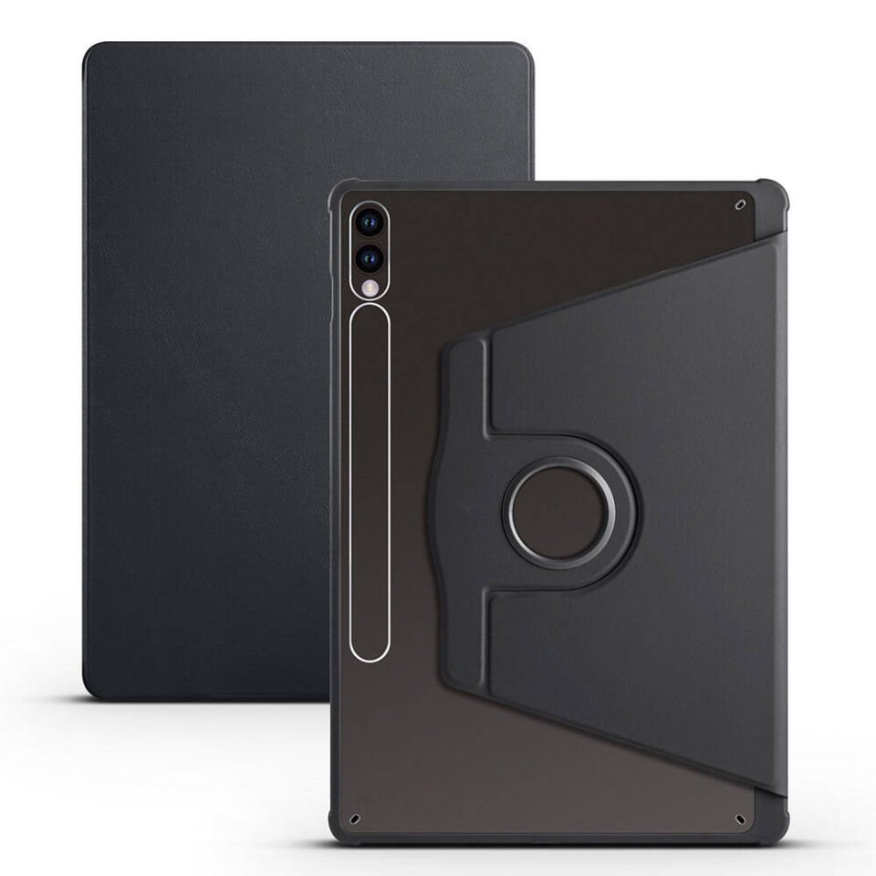 Samsung Galaxy Tab S10 Plus Kılıf Kalemlikli Standlı Uyku Modlu Akıllı Kapak (TER) Gri