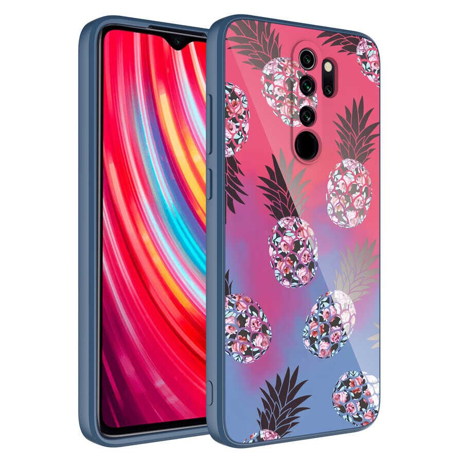 Xiaomi Redmi Note 8 Pro Kılıf Kamera Korumalı Desenli Sert Silikon HEPTEKİLETİŞİM Epoksi Kapak
