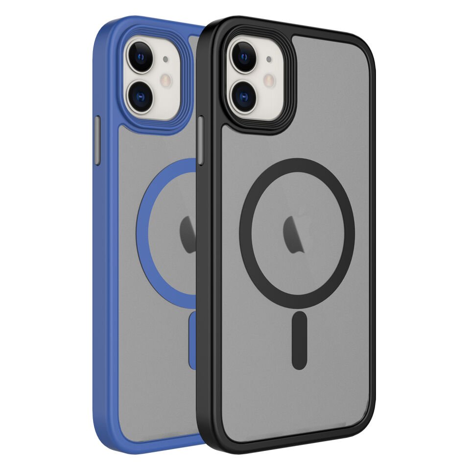 Apple iPhone 11 Kılıf Mat Arka Yüzey Wireless Şarj Özellikli HEPTEKİLETİŞİM Flet Magsafe Kapak
