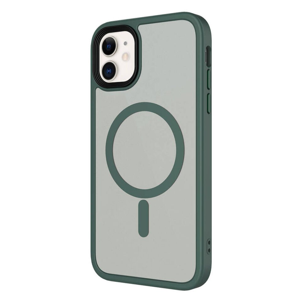 Apple iPhone 11 Kılıf Mat Arka Yüzey Wireless Şarj Özellikli HEPTEKİLETİŞİM Flet Magsafe Kapak