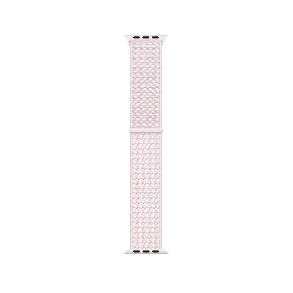 Apple Watch 2/3/4/5/6/7/8/9/se/ultra/nike 42mm 44mm 45mm 49mm Hasır Kordon Tasarım (band-03) Pearl Pink