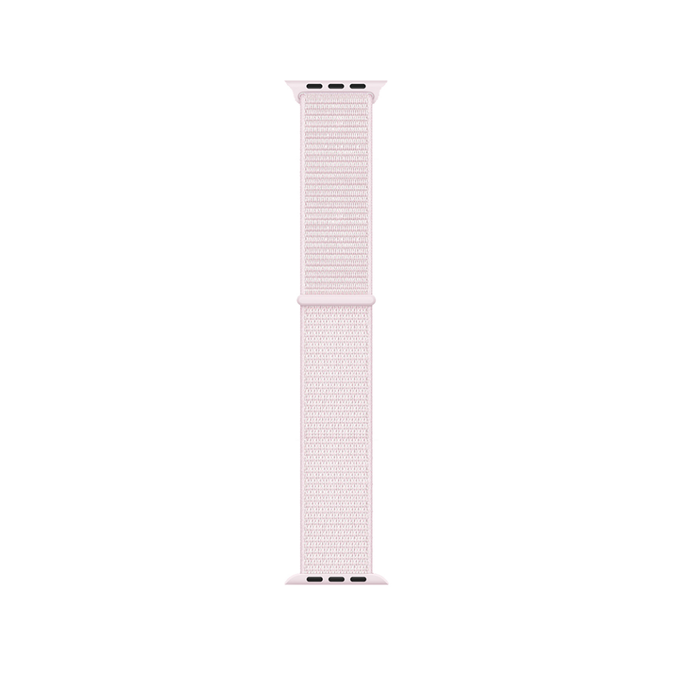 Apple Watch 2/3/4/5/6/7/8/9/se/ultra/nike 42mm 44mm 45mm 49mm Hasır Kordon Tasarım (band-03) Pearl Pink