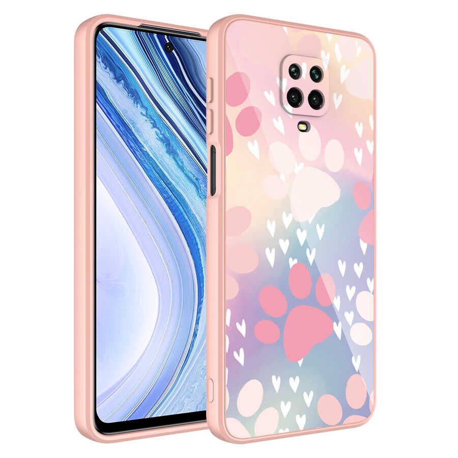 Xiaomi Redmi Note 9S Kılıf Kamera Korumalı Desenli Sert Silikon HEPTEKİLETİŞİM Epoksi Kapak