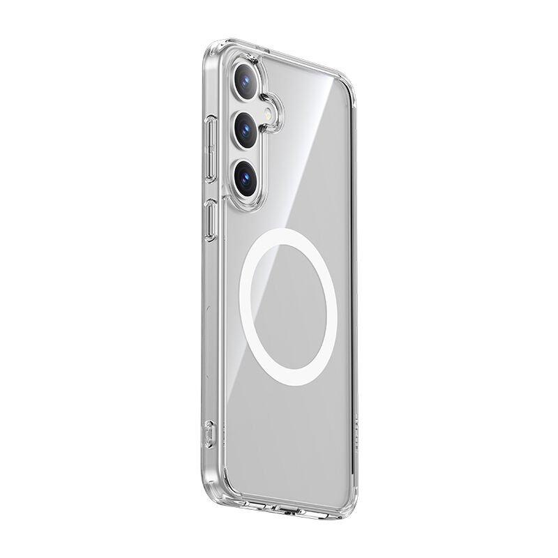 Samsung Galaxy S24 Plus Kılıf Magsafe Şarj Özellikli Airbagli Şeffaf Benks LucentPro Serisi Kapak