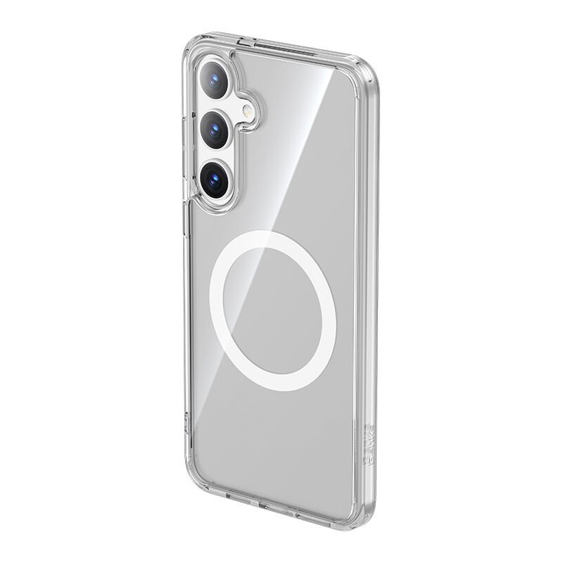 Samsung Galaxy S24 Plus Kılıf Magsafe Şarj Özellikli Airbagli Şeffaf Benks LucentPro Serisi Kapak