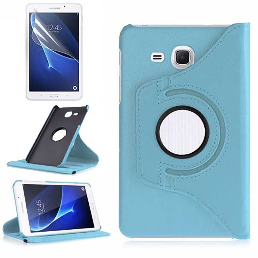 Samsung Galaxy Tab 4 7 0 T230 T235 T280 T285 Kılıf Dönebilen Standlı (D-T) Mavi