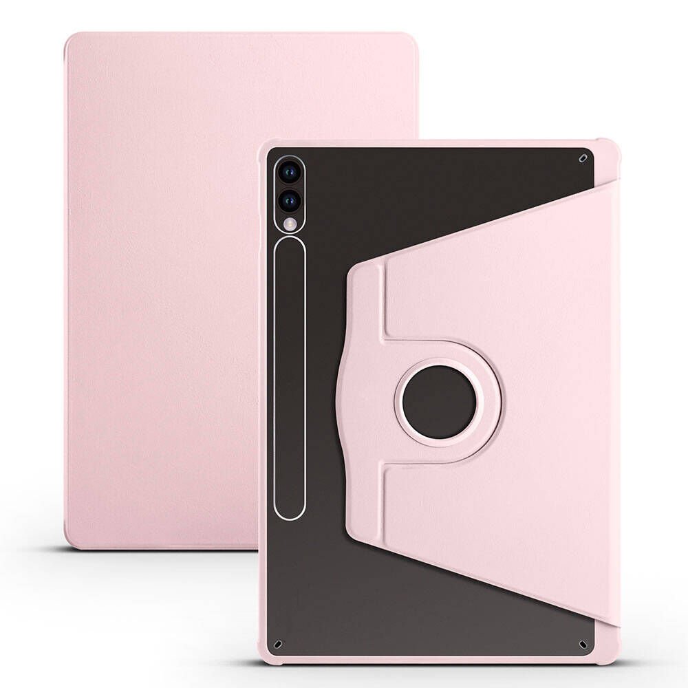 Samsung Galaxy Tab S10 Plus Kılıf Kalemlikli Standlı Uyku Modlu Akıllı Kapak (TER) Pembe