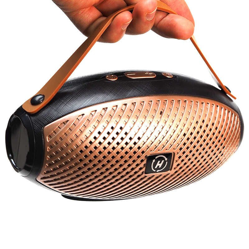 Bluetooth Speaker Hoparlör 3 Boyutlu Ses Teknolojisi HD Ses Kalitesi (Rugby Mini 1 Plus) Kırmızı