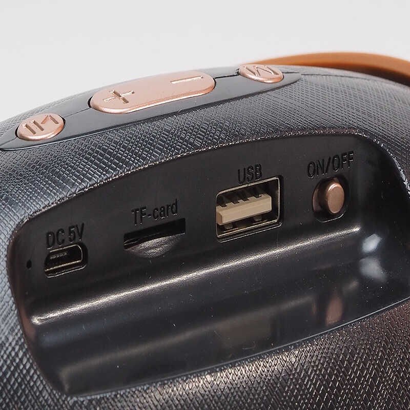 Bluetooth Speaker Hoparlör 3 Boyutlu Ses Teknolojisi HD Ses Kalitesi (Rugby Mini 1 Plus) Kırmızı