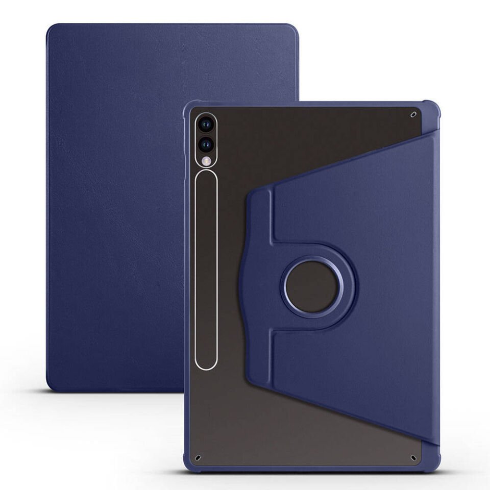 Samsung Galaxy Tab S10 Plus Kılıf Kalemlikli Standlı Uyku Modlu Akıllı Kapak (TER) Lacivert