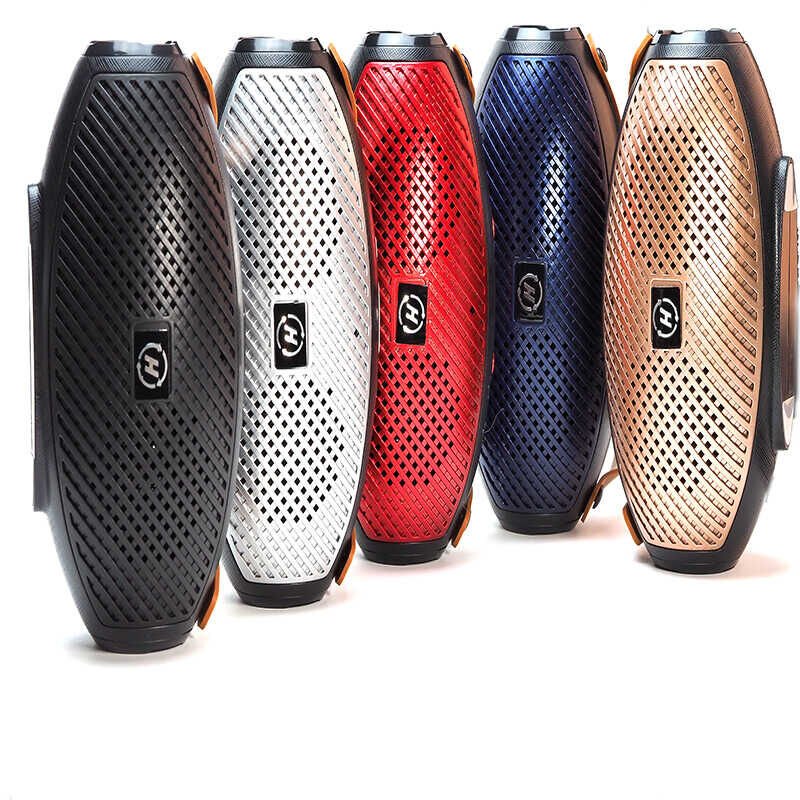 Bluetooth Speaker Hoparlör 3 Boyutlu Ses Teknolojisi HD Ses Kalitesi (Rugby Mini 1 Plus) Gri