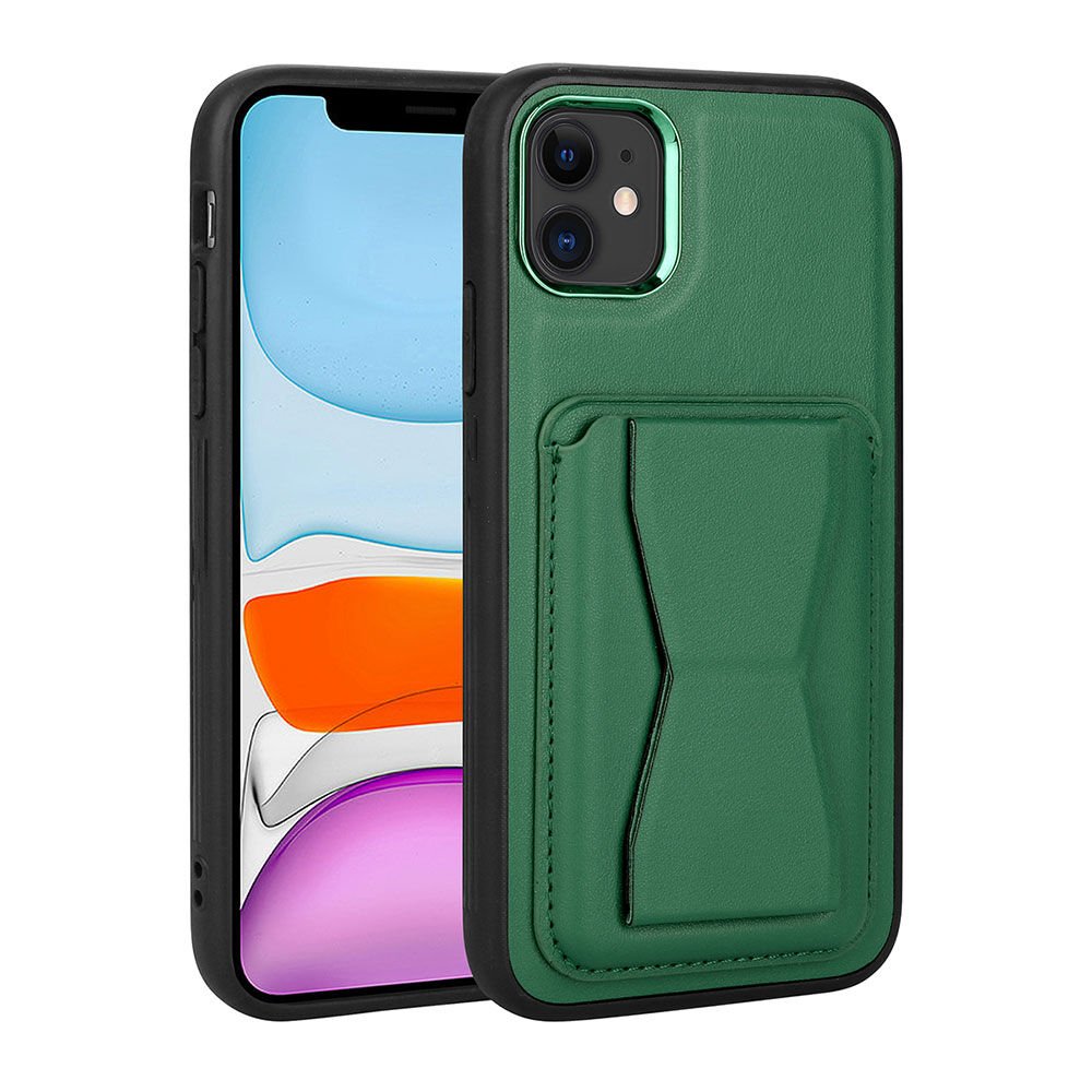 Apple iPhone 11 Kılıf Kartlıklı Standlı ​Pu Deri HEPTEKİLETİŞİM Memo Kapak