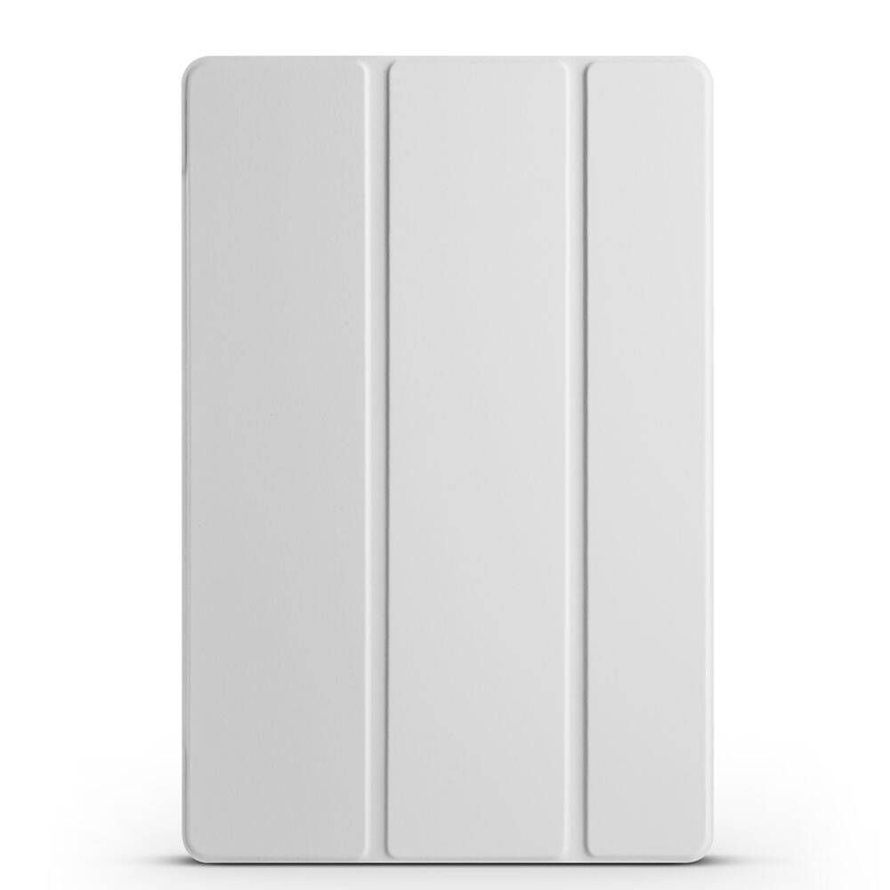 Samsung Galaxy Tab A9+Plus X210 X215 X217 Kılıf Arkası Silikon Pu Deri 360 Korumalı Tasarım (SC.) Gri