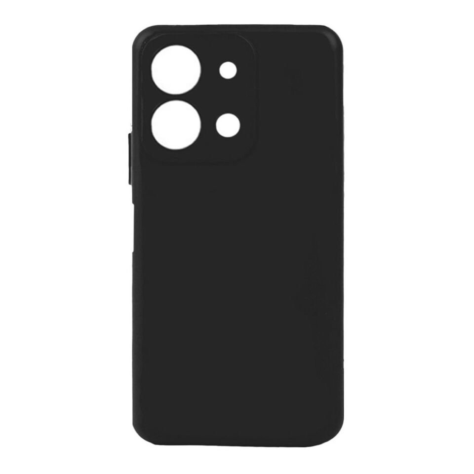 Vivo Y36 4G Kılıf Kamera Korumalı Esnek Renkli Silikon Kapak (Biye) Siyah