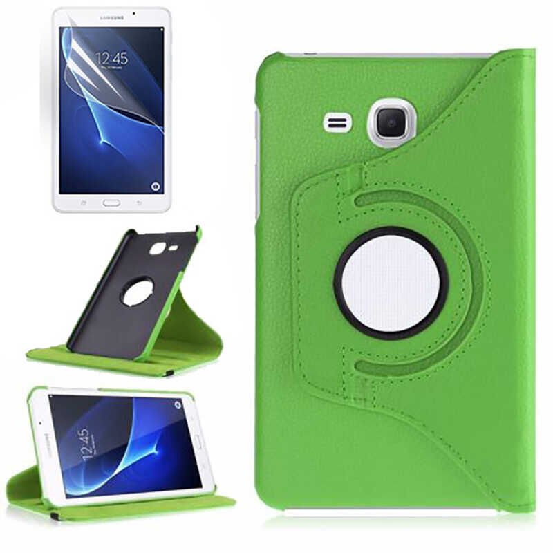 Samsung Galaxy Tab 4 7 0 T230 T235 T280 T285 Kılıf Dönebilen Standlı (D-T) Yeşil