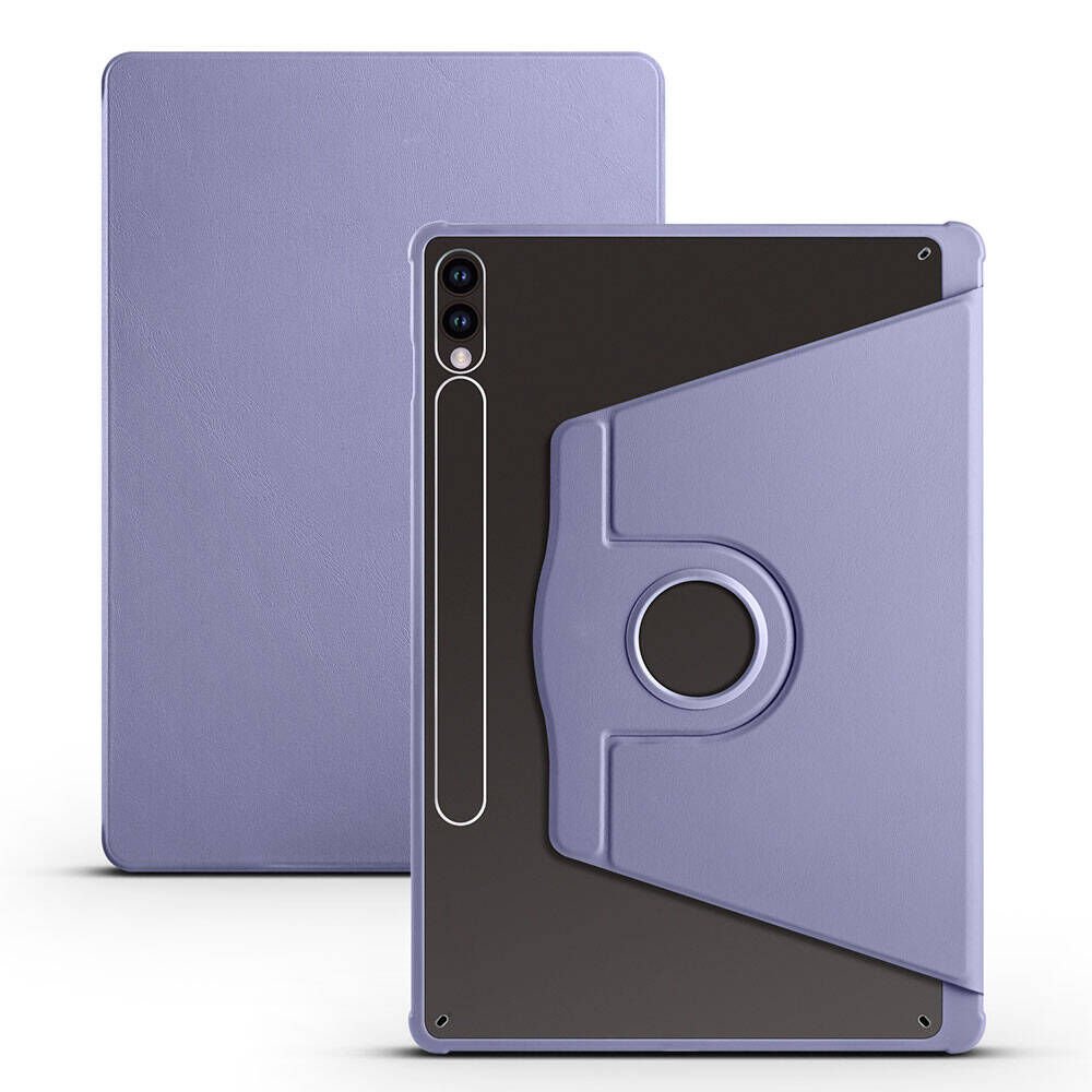Samsung Galaxy Tab S10 Plus Kılıf Kalemlikli Standlı Uyku Modlu Akıllı Kapak (TER) Lavendery Gray