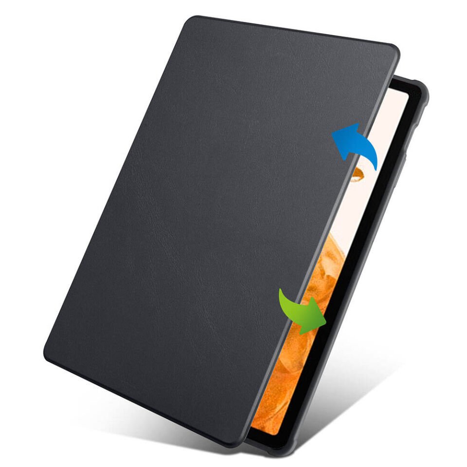 Samsung Galaxy Tab S10 Plus Kılıf Kalemlikli Standlı Uyku Modlu Akıllı Kapak (TER) Açık Yeşil
