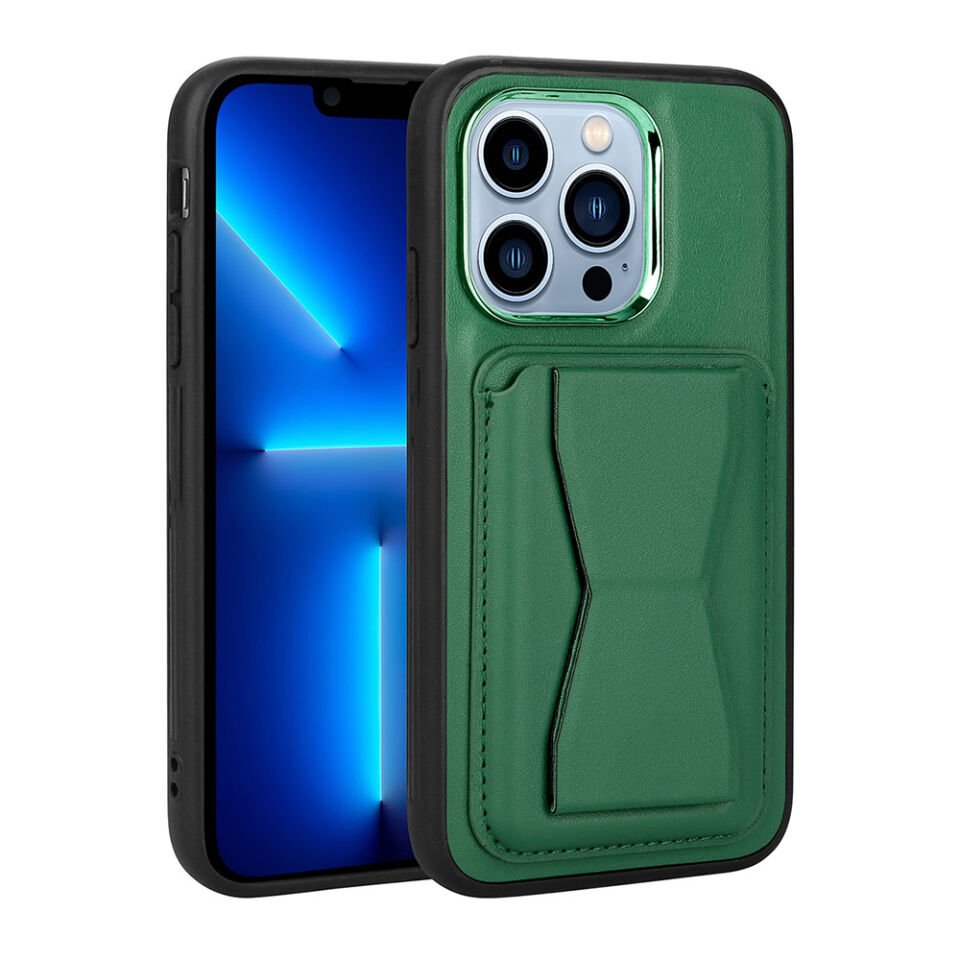 Apple iPhone 12 Pro Max Kılıf Kartlıklı Standlı ​Pu Deri HEPTEKİLETİŞİM Memo Kapak