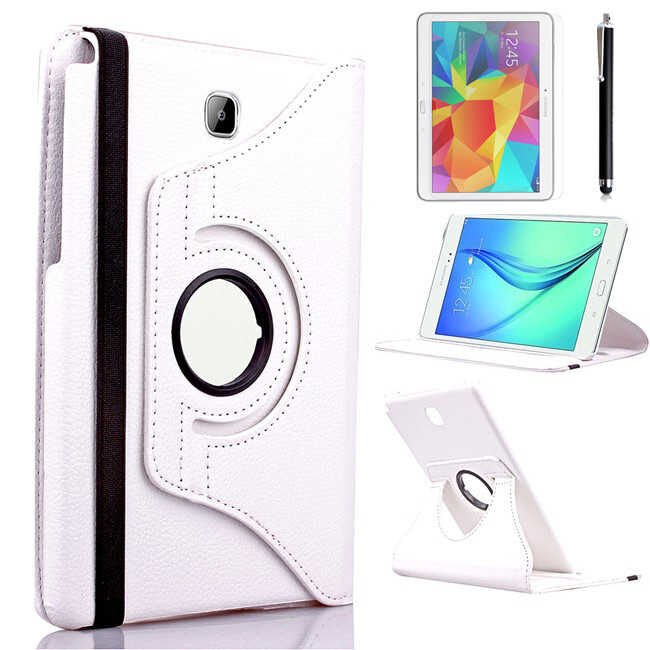 Samsung Galaxy Tab A 8.0 T350 T355 P350 P355 Kılıf Dönebilen Standlı (D-T) Beyaz
