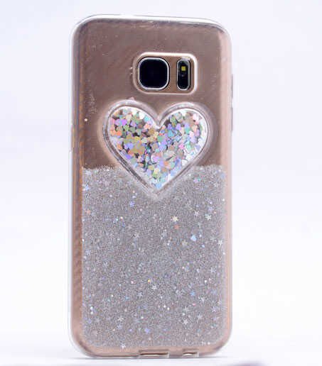 Samsung Galaxy S6 Edge Kılıf HEPTEKİLETİŞİM Kalpli Silikon
