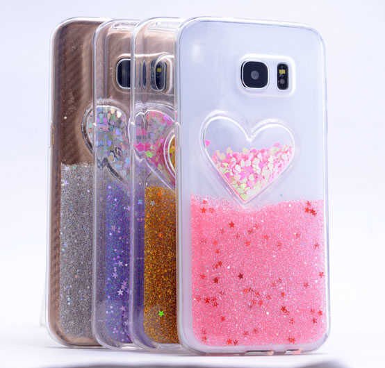 Samsung Galaxy S6 Edge Kılıf HEPTEKİLETİŞİM Kalpli Silikon