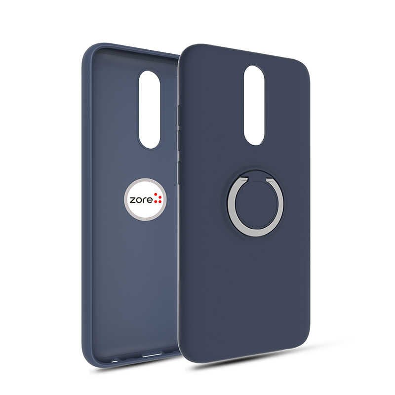 Xiaomi Redmi K30 Kılıf Mat Pastel Renkli Ultra İnce Yüzüklü Yumuşak Silikon Kapak (Plex) Lacivert