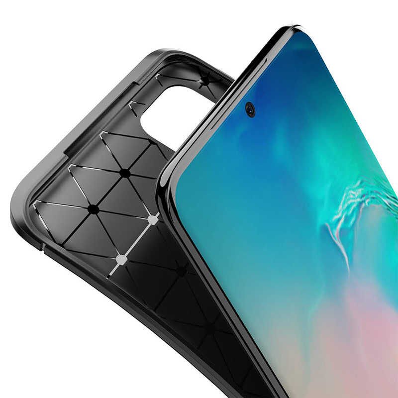 Samsung Galaxy S20 Kılıf Kamera Çıkıntılı Karbon Fiber Dokulu Renk Atmaz Kapak (NEGRO) Siyah