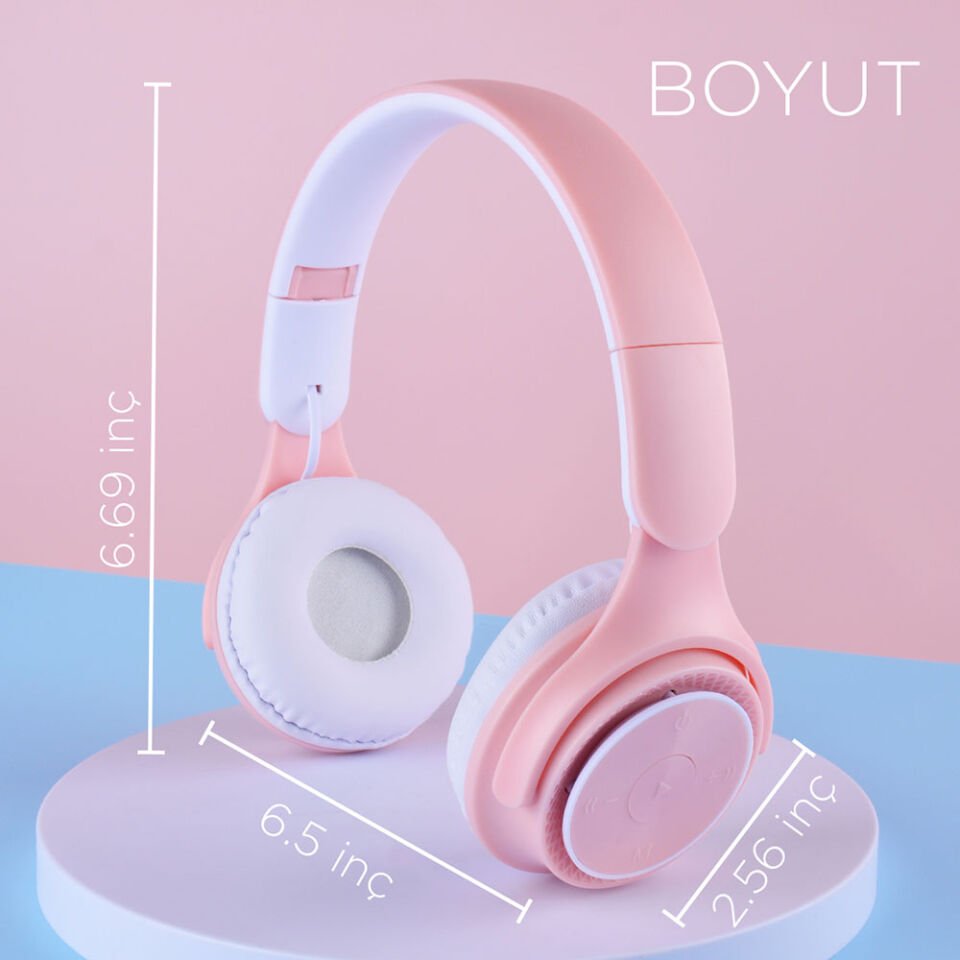 Hafif ve Portatif Kolayca Katlanıp Taşınabilir Dizayn Kulak Üstü Bluetooth Kulaklık (M6 Pro) Beyaz